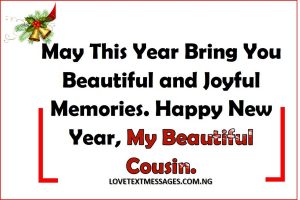 Happy New Year 2018 to My Cousin