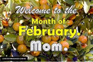 Happy New Month of February for Mom