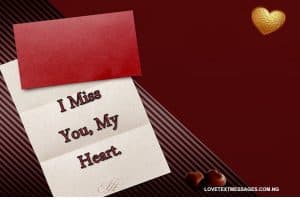 Missing You Love Message