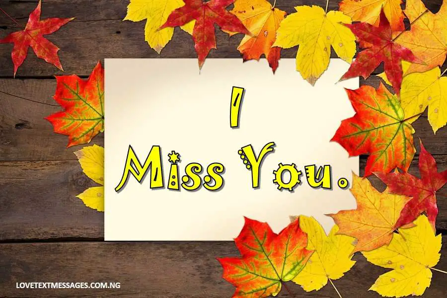 I Miss You Message for My Wife