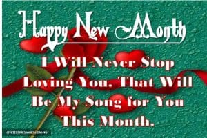Romantic New Month Messages for Girlfriend