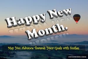 Happy New Month Text Messages for Husband
