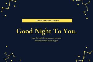 Romantic Good Night Message to My Girlfriend