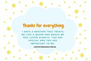 Thank You Quotes for Brother