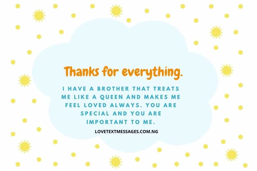 Thank You Quotes for Brother