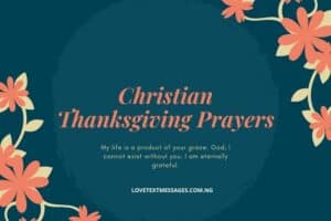 Christian Thanksgiving Prayers