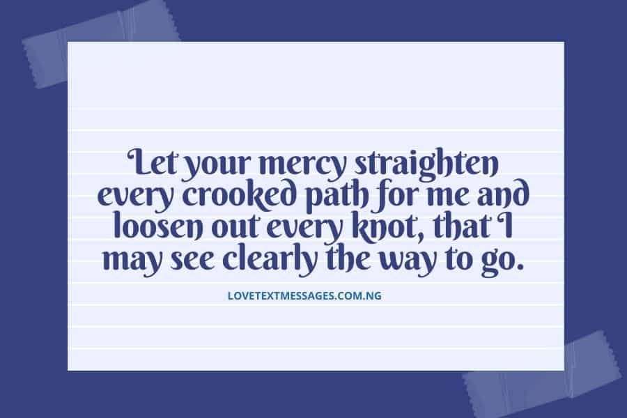 Grant Me Your Mercy, Lord