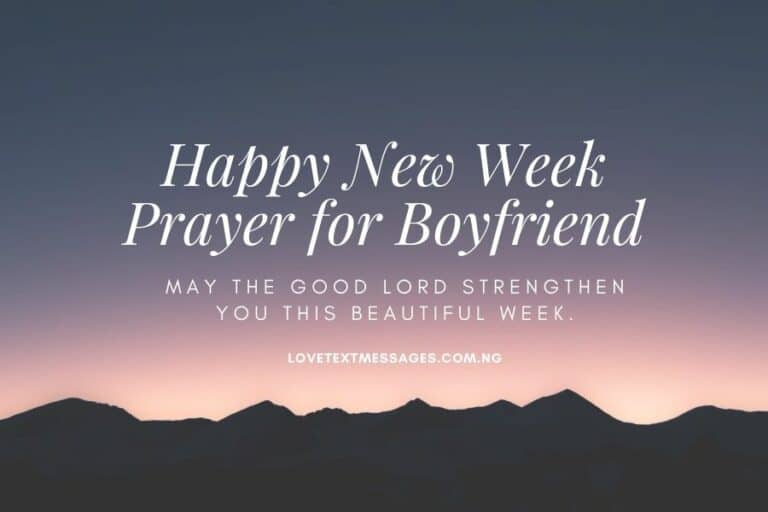 2023 Happy New Week Prayer SMS for Someone Special - Love Text Messages