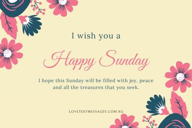 2023 Happy Sunday Wishes and Sms for Her or Him - Love Text Messages