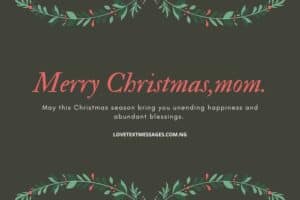 Christmas Greetings, Messages and Wishes for Mum