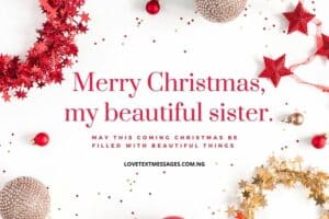 Christmas Greetings, Messages and Wishes for Sister