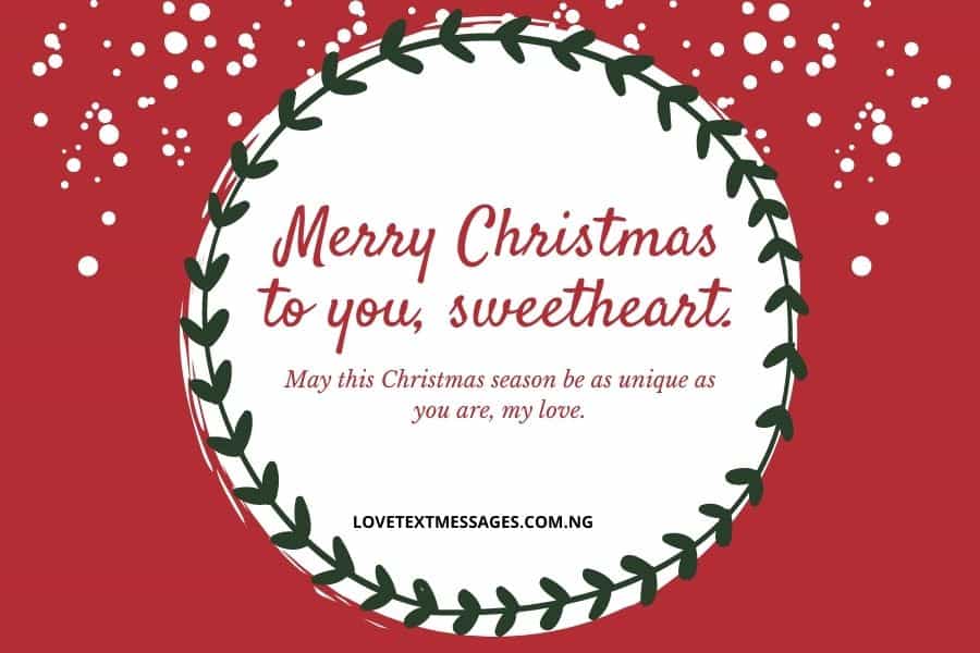 Christmas Greetings, Messages and Wishes for Wife