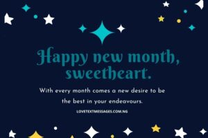 Awesome Happy New Month Message for Her