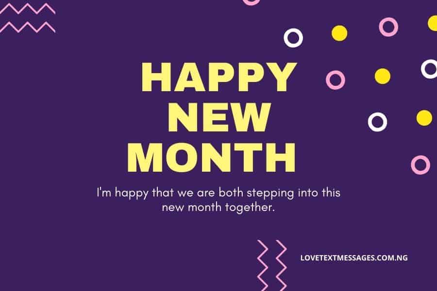 Beautiful Happy New Month Message for Her