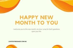 Best Happy New Month Message for Her