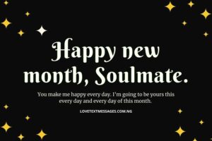Happy New Month Love Text Messages