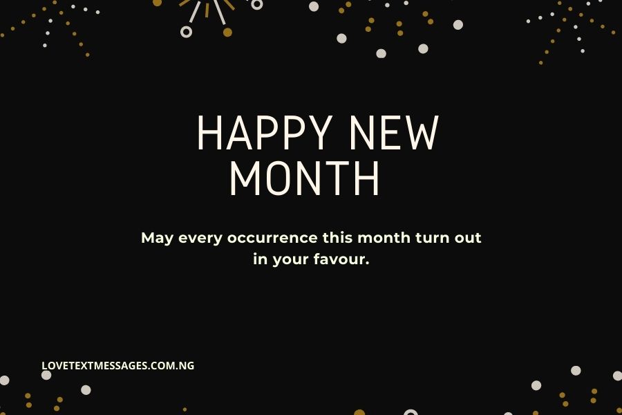 Happy New Month Love Wishes