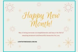 Happy New Month Prayers for Friends