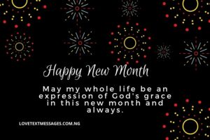 Happy New Month Prayers for Yourself