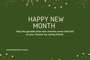Happy New Month Text Messages for Friend