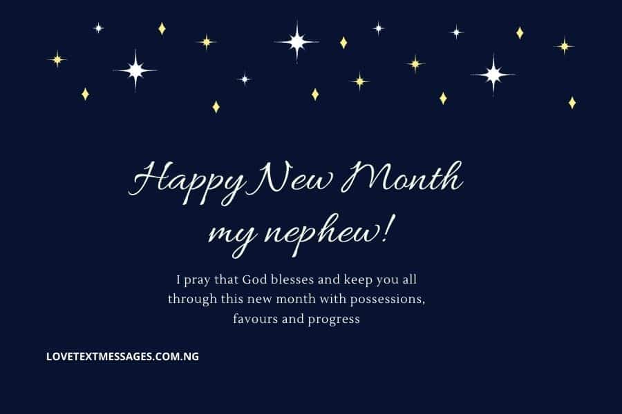 Happy New Month Text Messages for Nephew