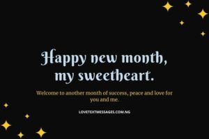 Motivational Happy New Month Message for Her