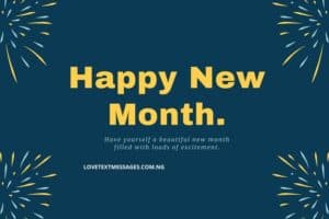 New Month Inspirational Message for Friend