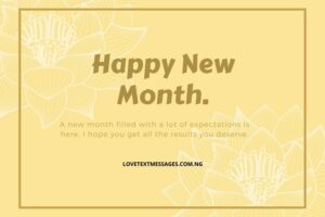 New Month Inspirational Message for Husband
