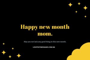 New Month Inspirational Message for Mother
