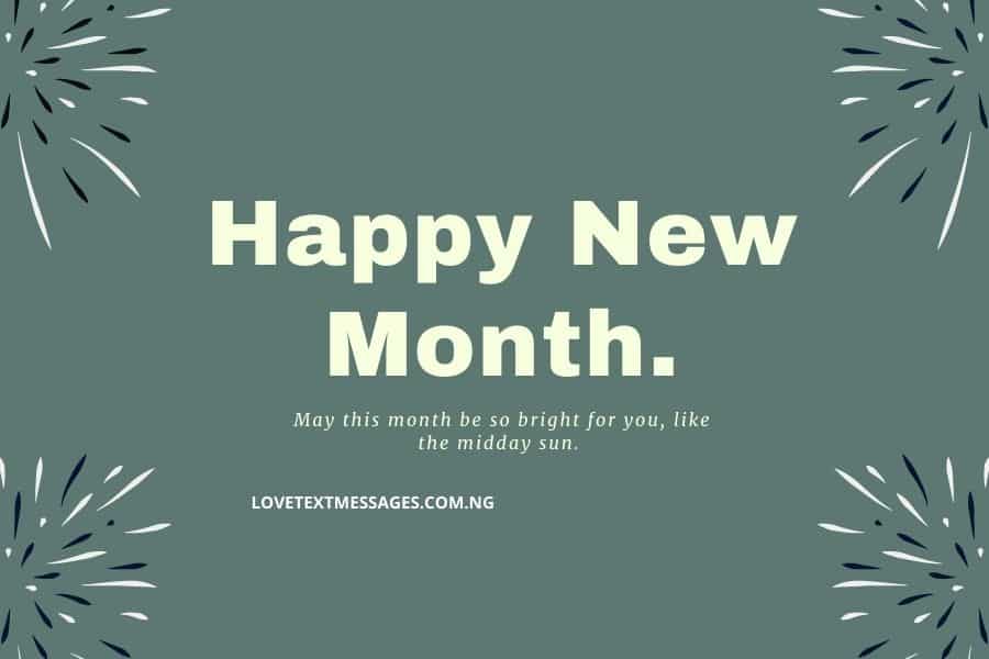 New Month Love Messages
