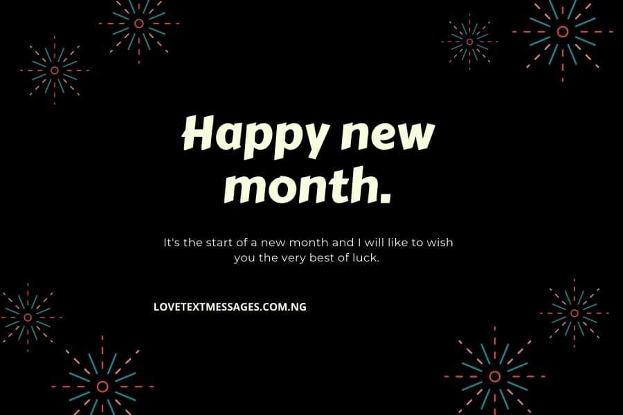 New Month Messages for Lovers